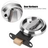 Double Sided Lock, Stainless Steel Door Lock for Bathroom Use(Silver (with Lock))