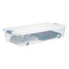 Sterilite 56 Quart Latching Stackable Wheeled Storage Container w/ Lid, (4 Pack)