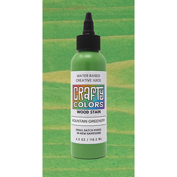 Forest Green Wood Stain - Crafty Colors Vibrant Water Based Wood Stains