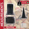 SPARES2GO Kindling Splitter Blade Kit Log Wood Splitting Chisel Wedge Set (Large, Plus Drill Sharpener Attachment)
