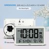 WallarGe Auto Set Digital Wall Clock Battery Operated, Desk Clocks with Tempe...
