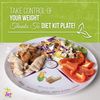 The Diet Kit® Perfect Portion Control Divided Diet Plate