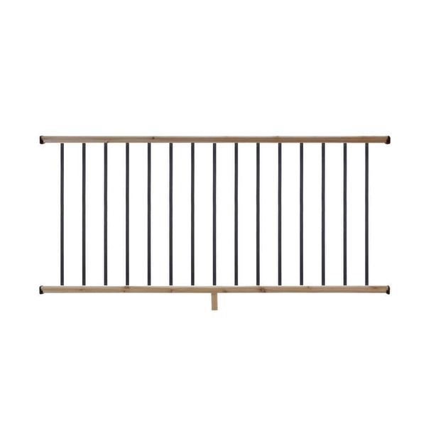 ProWood Deck Railing Systems 36"Hx72"W Stainable Square Balusters Aluminum Wood