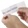 Tri-Dex Label Holder 1-3/4" x 4" for Stacking Bin, 25/Pk