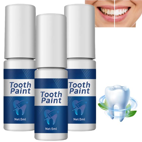 3PCS Whitening Tooth Paint,Whitening Paint for Teeth,Instant Teeth Whitening Essence Gel,Teeth Whitening Pen,Teeth Whitening Gel,Teeth Stain Remover,Teeth Whitening Pen Instant