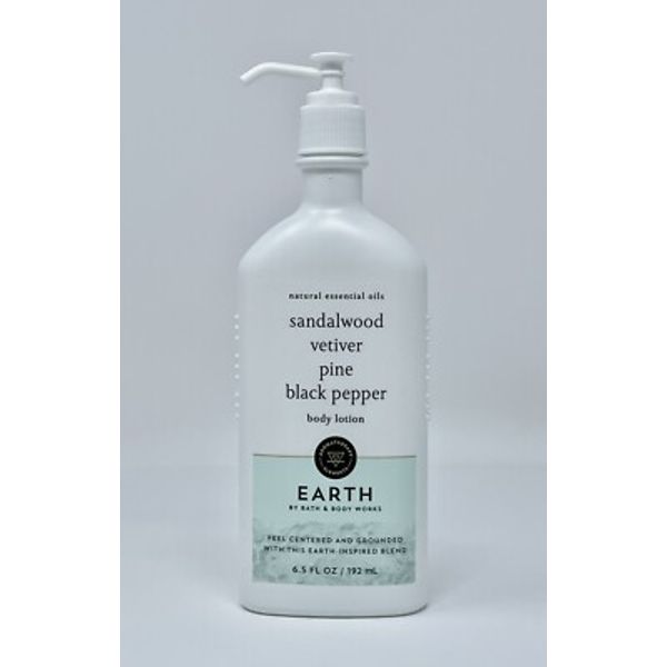 Bath & Body Works EARTH Aromatherapy Body Lotion 8 oz. Sandalwood Vetiver
