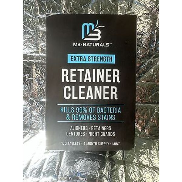 M3 Naturals Retainer and Denture Cleaner 108 Tablets Removes Bad Odors 02/2026