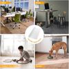 2PCS 60" x 46" Clear Office Chair PVC Floor Mat Protector Thick Computer Desk