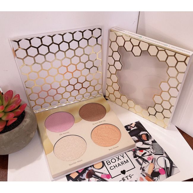 New Beauty Bakerie Milk & Honey Highlighter Palette Full Size Cruelty Free Glow