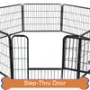 Dog Kennel Exercise Playpen 16 Panel Detachable Multiple Shape Safe For Pet 24"