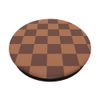 Brown Chocolate Checkered Big Checkerboard PopSockets Swappable PopGrip