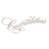 Spellbinders Glimmer Hot Foil Plate-Copperplate Script Congratulations, Multi-Colour, 12.2 x 5.5 cm