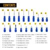 EWK 19 Pcs Universal Automotive Wire Electrical Terminal Release Connector Removal Tool Kit