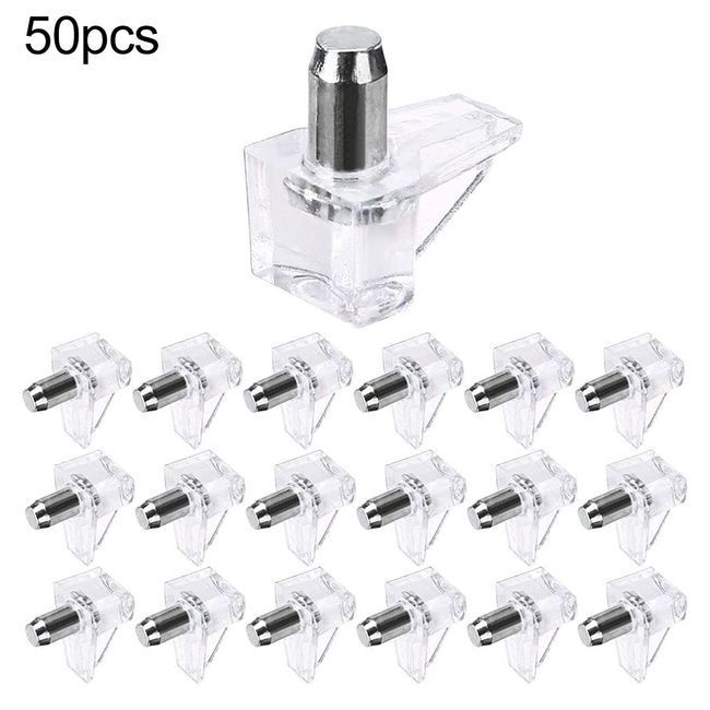 5mm Shelf Support Peg,50pcs Support Cabinet Shelf Pins,Clear