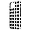 iPhone 15 White Black Cushion Shape Rounded Square Lozenge Pattern Smartphone Case