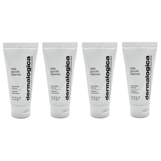 Dermalogica Daily Glycolic Cleanser(0.5 fl.oz/ 15 ml ) NEW AUTH SEALED (4 Pack)