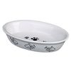 Trixie Cat bowl, oval, ceramic ( Assorted Color)