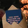 Artery8 Reached An Arbitrarily Defined Milestone Cheeky For Him Birthday Card