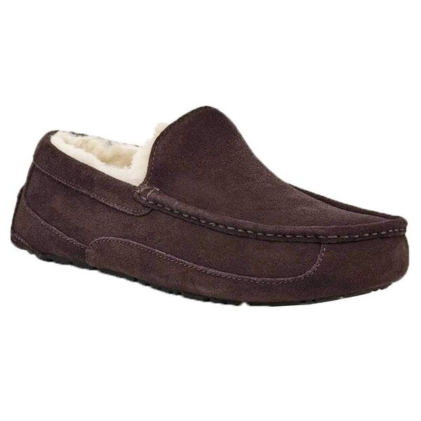 ASCOT 1101110 Men's Moccasin Shearling Ascot, ESPRESSO