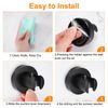 sourcing map Shower Head Holder, Suction Cup Shower Head Holder(Black)
