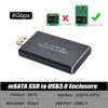 NFHK Mini PCI-E mSATA to USB 3.0 External SSD PCBA Conveter Adapter Pen Driver Card with Case