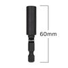 KELSON 4pcs 60mm Impact Rated Magnetic Screwdriver Bit Holder 1/4" Universal