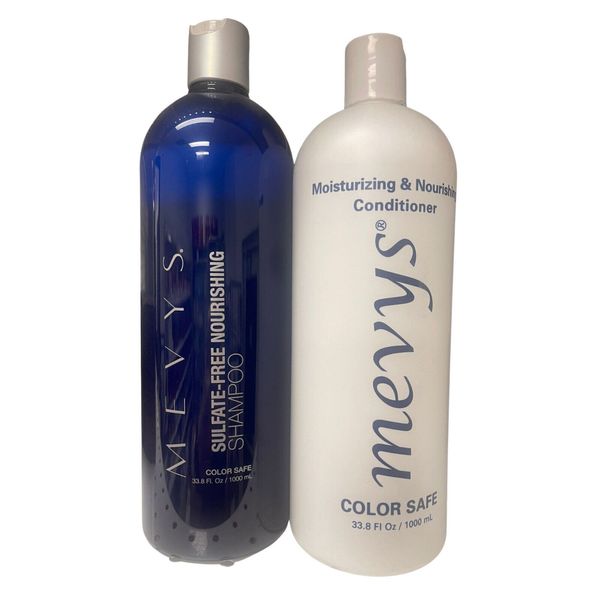 Mevys Sulfate-Free Nourishing Shampoo and Conditioner Color Safe 33.8 oz – Set