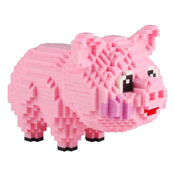 Larcele Micro Pig Building Blocks Mini Building Toy Bricks,1547 Pieces KLJM-02 (Model 558)