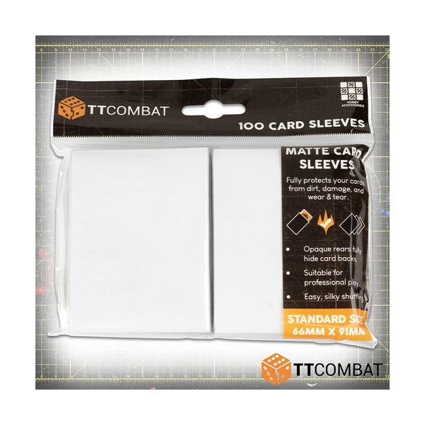 TTCombat 100 Standard Game Card Sleeves - White