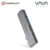 VAVA 5-Port USB Type-C Hub for MacBook Pro 5K Dual-Monitor Display USB-C Hub