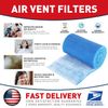Air Vent Filter Kit Electrostatic Roll, Cut to Fit All Floor Registers,Grilles