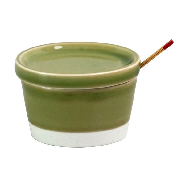 Hasamiyaki Essence 14480 Sugar Pot, Oribe Glaze