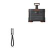 BoxWave Cable Compatible with Jackery Explorer 2000 Plus - USB Type-C Keychain Charger, Key Ring USB Type-C to Type-A 8 in USB Cable - Jet Black
