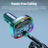 Bluetooth 5.0 Car Wireless FM Transmitter Adapter 2USB PD Charger MP3 Hands-Free