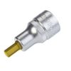Hazet 1/2-Inch 7 x 52 mm Hexagon Screwdriver Socket - Silver