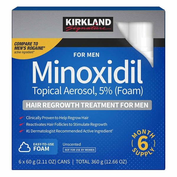 Kirkland Hair Regrowth Treatment 5% Minoxidil Foam for Men 6 Mo Supply Exp 08/25