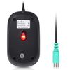 Perixx PERIMICE-201PII B, Wired PS2 Optical Mouse - 3 Button - 1000dpi Resolution - 1.8m Cable - Black