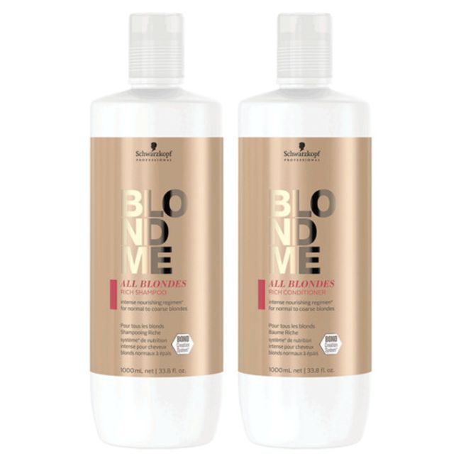 Schwarzkopf All Blondes Rich Shampoo & Conditioner 33.8 oz Duo