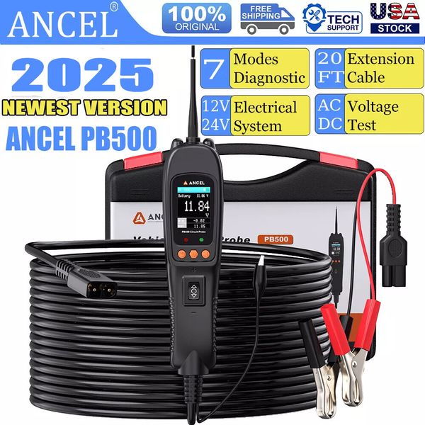 ANCEL PB500 Circuit Power Probe Tester Tool AC/DC Voltage Electrical System Test