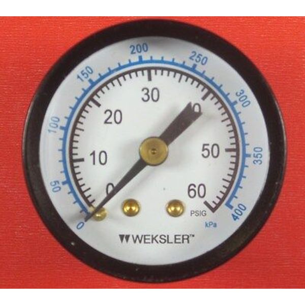 1.5" 60 PSI air Pressure gauge   400 KPA pneumatic  1/8" NPT Brass fitting