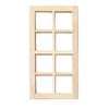 Dollhouse Miniature Standard 8-Light Window