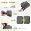 Inflatable Seat Cushion Lightweight Self-Inflating Memory Foam Seat Cushion for 