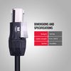 Monster Prolink Studio Pro 2000 Speaker Cable with Speak,On Connectors, 20ft, Speak,On Plugs