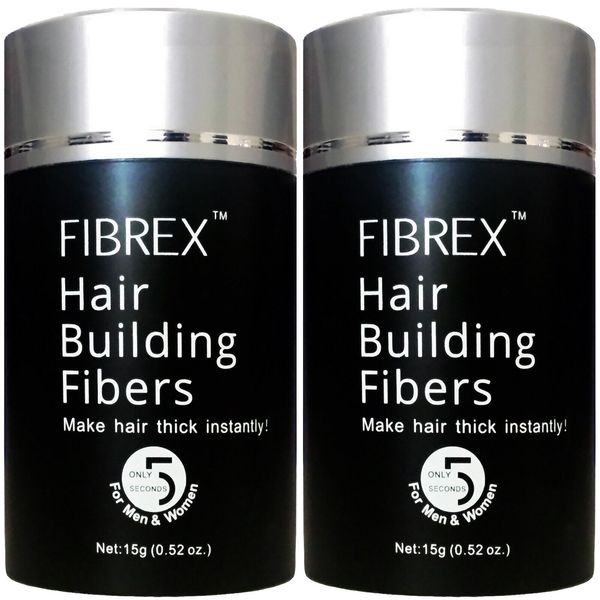 FIBREX Hair Building Thickening Fibers Light Gray 30g Balding Loss Concealer