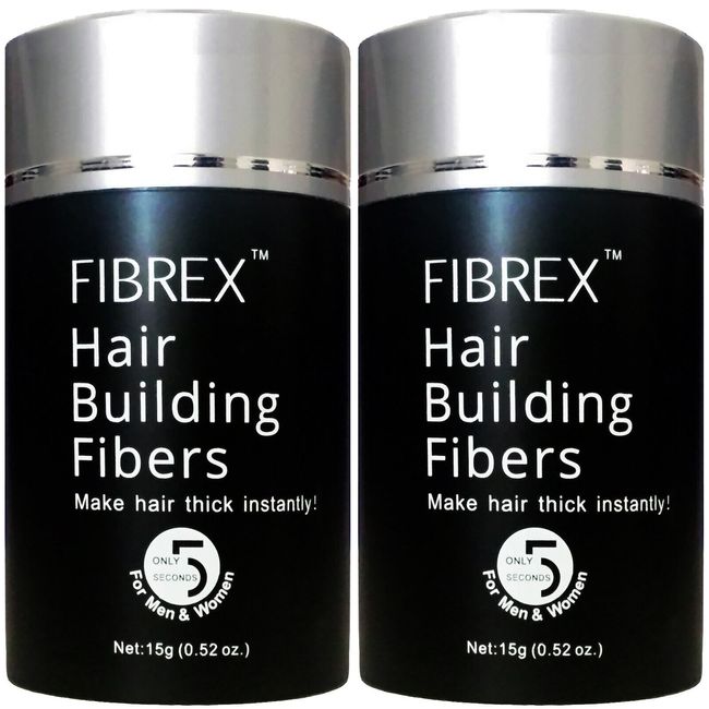 FIBREX Hair Building Thickening Fibers Light Gray 30g Balding Loss Concealer