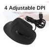 GOWENIC Adjustable DPI Silent Click Ergonomic Vertical Wired Mouse, for, for, for with Vertical Wired Mouse
