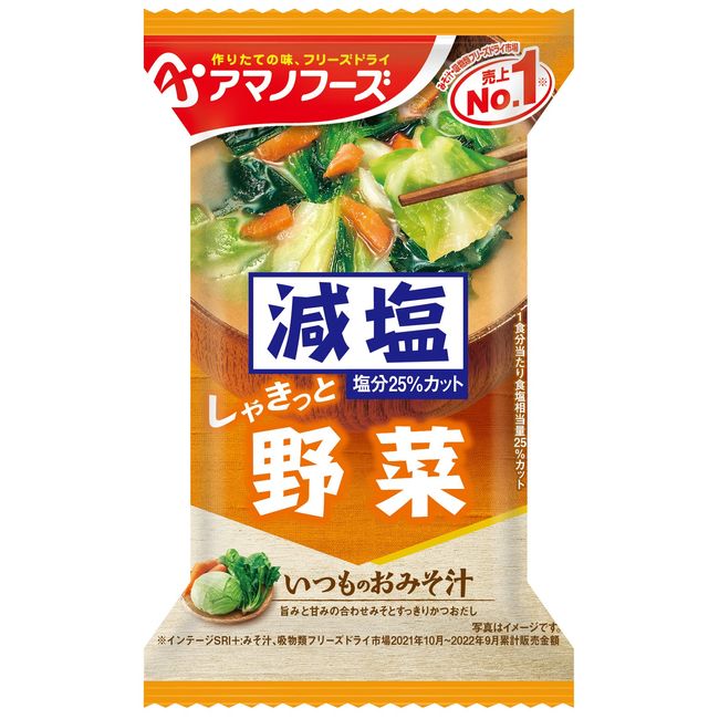 アマノフーズ 減塩 いつものおみそ汁 野菜 10.1g ×10袋