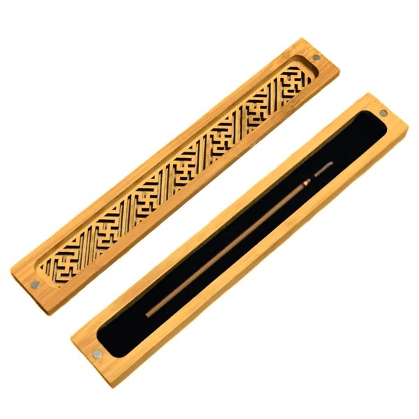 clowin Incense Burner Horizontal Incense Burner Incense Burner Incense Plate with Lid and Non-Flammable Sheet for Relax Meditation