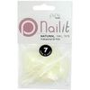 Pure Nails Natural Nail Tips Professional 50 Pack Size 7