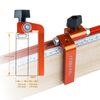 O'SKOOL 2-1/4 Inch T-Track Adjustable Fence Flip Stop Repeater with Indexing Cursor